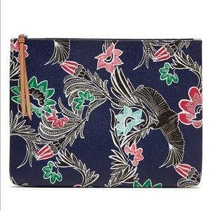 Navy Envelope Clutch